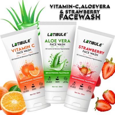 Latibule vitamin C & Ubtan And Aloe Vera Facewash Skin Glowing Face wash,All Skin Types Skin Brightening  Face Wash(150 ml)