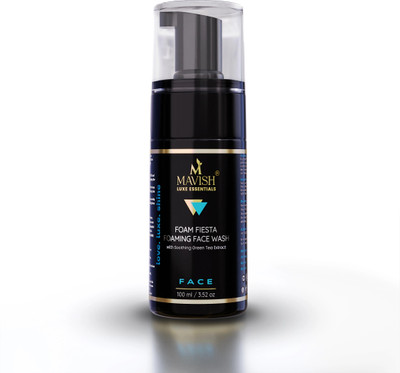 Mavish Foam Fiesta Foaming  with smoothning Green Tea extract for men & women Face Wash(100 ml)
