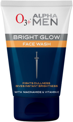 O3+ Alpha Men Bright Glow Daily Face wash For Instant Brightness Face Wash(100 ml)