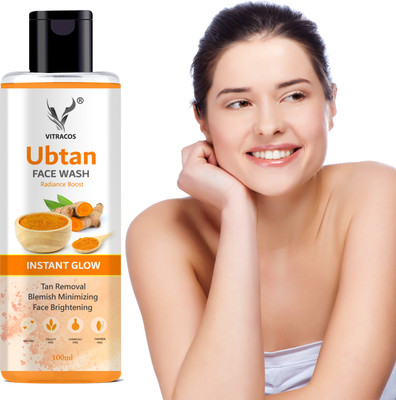 VITRACOS Ubtan for Summer Tan Removal – Gentle & Effective for All Skin Types Men & Women All Skin Types Face Wash(100 ml)