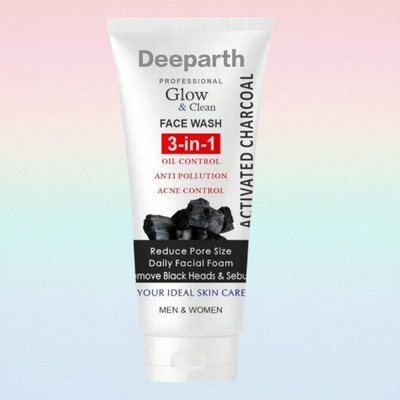 Deeparth 3 in 1 Activated Charcoal Nourishment & Moisturization Face Wash(150 g)
