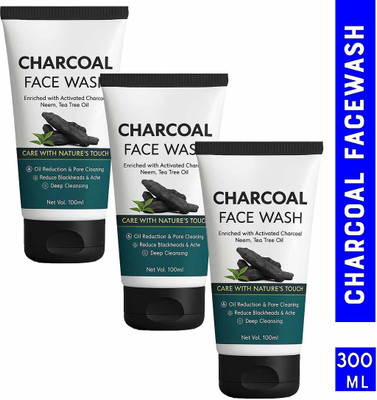jaivikearth Charcoal  for Instant Freshness – Quick Cleanse Face Wash(300 ml)