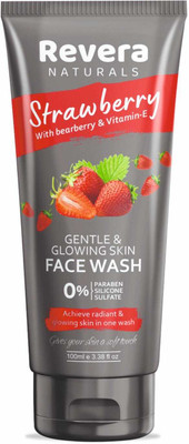 Revera STRAWBERRY FACEWASH FOR GENTLE & GLOWING SKIN PACK OF 100ml x 1 Face Wash(100 ml)