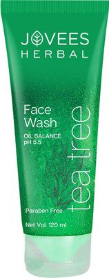 JOVEES Tea Tree for Oily & Acne Prone Skin with Tea Tree, Lemon & Neem Extract Face Wash(120 ml)