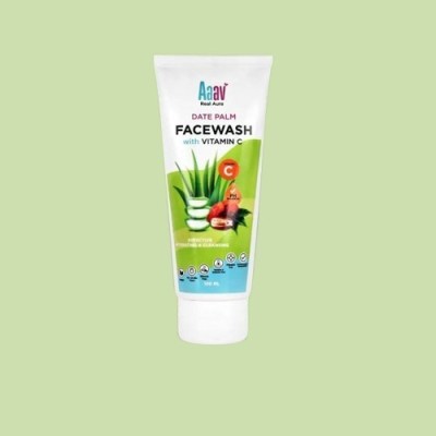 Aaav Real Aura Date Palm Facewash with Vitamin C for Hydrated Boost and Deep Cleansing Face Wash(100 ml)