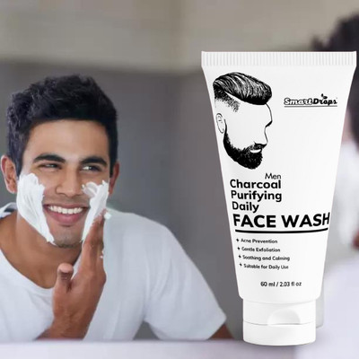 smartdrops Charcoal Anti-Pollution for Deep Pore Cleaning And Removes Dirt & Impurities Face Wash(60 ml)