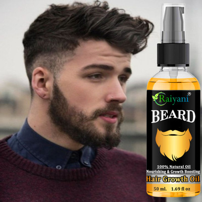 Raiyani Faster Beard Growth & Thicker Looking Beard, Beard Oil For Patchy & Uneven Beard Face Wash(50 ml)