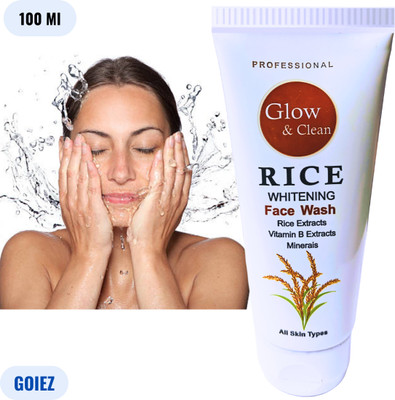 GOIEZ Rice  Bright Essence Radiance and Glow Boosting Cleanser Face Wash(100 ml)