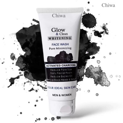 CHIWA Activated Charcoal Glow & Clean Whitening  Bright Effect Face Wash(100 ml)
