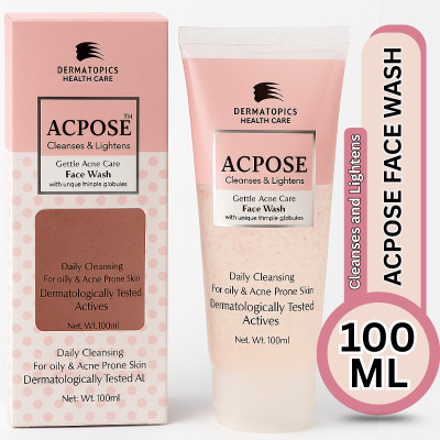DERMA TOPICS HEALTH CARE Pure Natural :  ACPOSE Cleanses & Lightens For face clean and freshness Face Wash(100 ml)