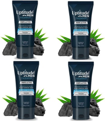 Uptitude Black Charcoal Facewash With Purifying Charcaol For Manage Pollutants & Oily Skin Face Wash(240 g)