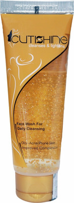 Cutishine with AHA & BHA for Gentle Exfoliation, Deep Cleansing Face Wash(70 g)