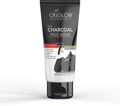 OXYGLOW charcoal face wash Face Wash(100 g)