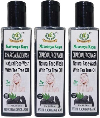 Naveenya Kaya Charcoal  Combo 3 Pcs Face Wash(100 ml)