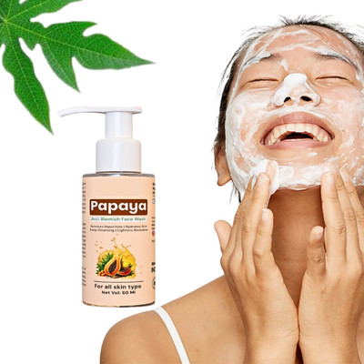 BLUST&FAMME papaya deep cleasing facewash pack of 1 Face Wash(60 ml)