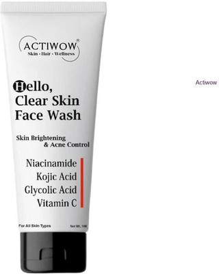 ACTIWOW Hello  Herbal Detox Foam for Clear, Clean Skin Face Wash(100 ml)
