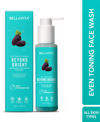 BELLAVITA Niacinamide | PH Balanced | Non-Irritating | Treats Pigmentation | Evens Out Skin Tone| All Skin Types Face Wash  (100 Ml) For Rs. 114 @ 67 %