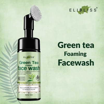 ELIBLISS Green Tea Extract  for Oil Control, Moisturizing, Hydrating Skin Face Wash(150 ml)