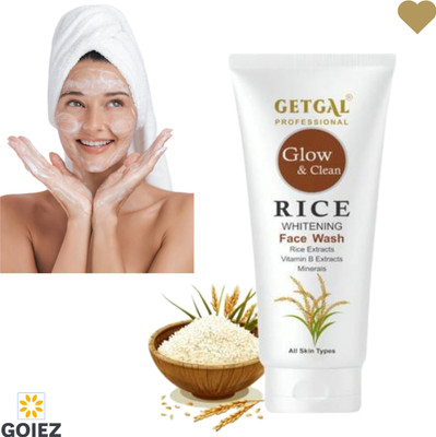 GOIEZ Rice Whitening  With Skin Freshness And Glow Support (100ml) Face Wash(100 ml)