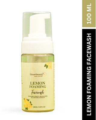 OCEAN BEAUTY Lemon Foaming Facewash Deep Clean Face Wash(100 ml)