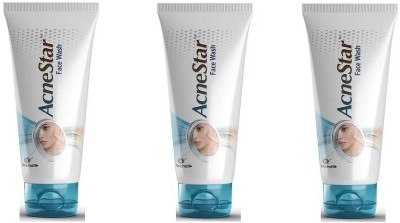 acnestar Salicylic Acid Gel With Aloevera & Purified Water  (Pack Of 3) Face Wash(150 g)