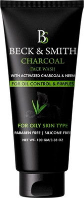 BECK AND SMITH charcoal neem deep cleansing anti bacterial oil control tan removal men women Face Wash(100 g)