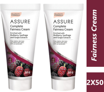 ASSURE Complete Fairness Cream 50g Pack of 2 Face Wash(100 g)