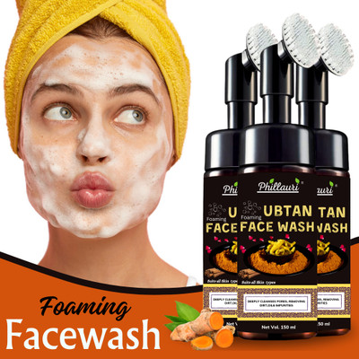 Phillauri Ubtan Foaming for Tan Removal with Brush Cleansing Face Wash(450 ml)