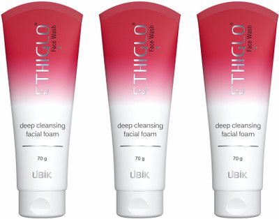 ETHIGLO Skin Lightening  with Kojic Acid, Niacinamide & Vitamin C Face Wash(210 ml)