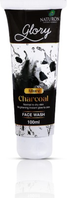 Naturon Glory Charcoal  | Detoxifying & Oil Control Cleanser (pack of 1) Face Wash(100 ml)