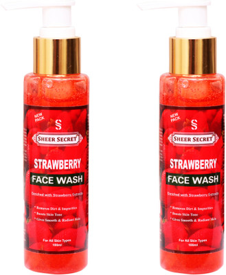 Sheer Secret Strawberry  Combo Face Wash(200 ml)