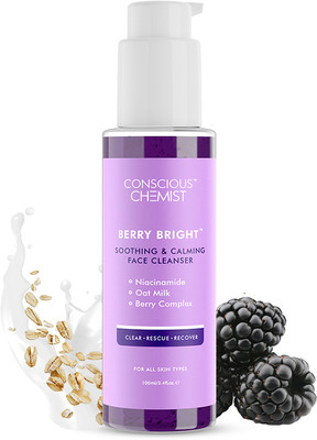Conscious Chemist Niacinamide  | Pore Refining | All Skin Types | Blueberry Extract Face Wash(100 ml)