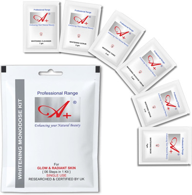 A+ Whitening Monodose Facial Kit (One Time KIt) Face Wash(30 g)