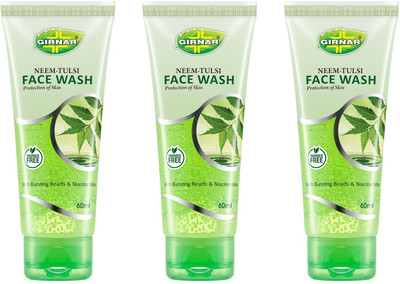 Girnar Neem Tulsi FaceWash 60ML Pack of 3 Face Wash(180 ml)