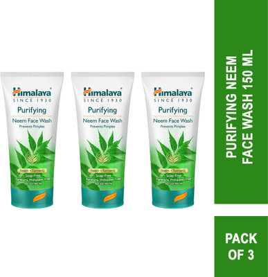 HIMALAYA Purifying Neem|Clinically proven to fight against acne and pimples|100% naturally derived Neem Face Wash(450 ml)