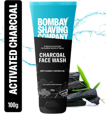 BOMBAY SHAVING COMPANY Removes Excess Oil & Dirt | Gives Glowing Skin for Men with Bamboo Charcoal Face Wash(100 g)