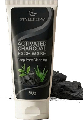 StyleFlow Charcoal for Men & Women | Oil Control | 50g Face Wash(50 g)