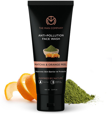 THE MAN COMPANY Anti Pollution | Damage Control | Matcha & Orange Peel Face Wash (100 ml)