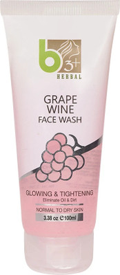 b3 plusherbal GRAPE WINE FACE WASH SKIN CARE Face Wash(101 ml)