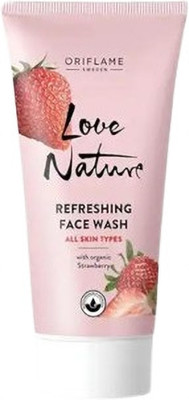 Oriflame Sweden Love Nature Refreshing with Organic Strawberry Face Wash(50 ml)