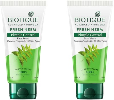 BIOTIQUE Fresh Neem  150ml (Pack of 2) Face Wash(300 ml)