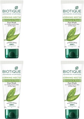 BIOTIQUE Morning Nectar  50 ml (Pack of 4) Face Wash(200 ml)