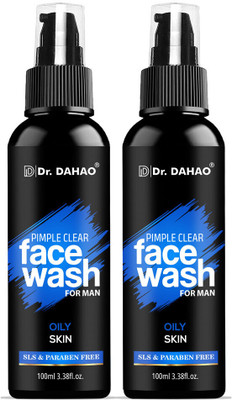 Dr. DAHAO Pimple Clearing SLS & Paraben Free, Fights Acne & Skin Brightening, All Skin Types Face Wash(200 ml)