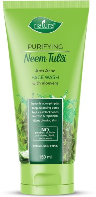 Natura Purifying Neem Tulsi  with Aloe Vera Extracts|Detoxifying Cleanser|Paraben and Alcohol Free Face Wash(150 ml)