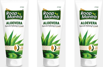 Roop Mantra ALOEVERA AYURVEDIC HYDRATING FACEWASH 100 ML 3 PC Face Wash(300 ml)