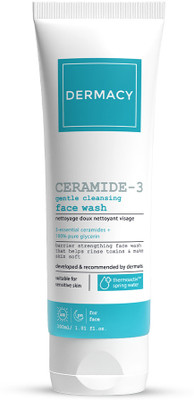 DERMACY CERAMIDE - 3 Gentle Cleansing |Barrier Strengthening With ThermoActiv Spring Water Face Wash(100 g)
