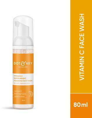Dot & Key Vitamin C Super Bright Foaming  for Glowing Skin, Sulphate Free Face Wash