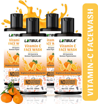 Latibule Vitamin C Facewash for Skin Glowing Skin Dark spots & Hyperpigmentation Men & Women All Skin Types Face Wash(400 ml)