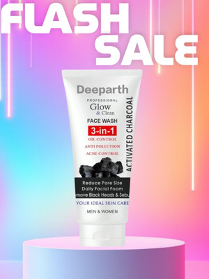 Deeparth 3 in 1 Activated Charcoal Spot Removal,Refreshing Face Wash(150 g)