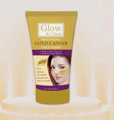 SJ Goree Glow & Clean Gold Cavair Whitening Fcae Wash Face Wash(120 ml)